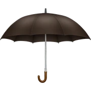 Dark brown umbrella sticker