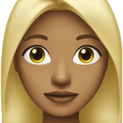 Woman with blond hair green eyes  sticker