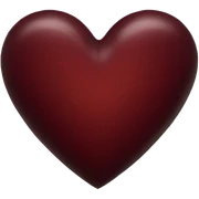 Dark red Heart sticker