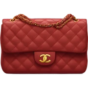 Chanel classic flap bag red sticker