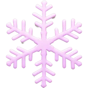 pastel pink snowflake  sticker