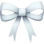 Snowy bow sticker
