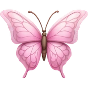 Pink butterfly sticker
