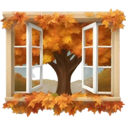 Autumn window sticker