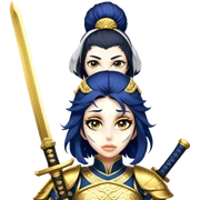 Golden Samurai sticker