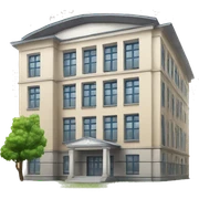 typical russian school buiding  sticker