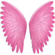Pink wings  sticker