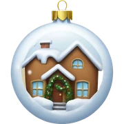 christams ornament with snow on it sticker