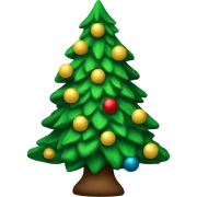 Christmas tree sticker