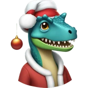 Dinosaurio navidad  sticker