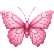 Pink butterfly sticker
