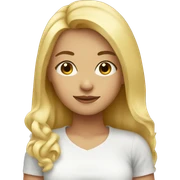 Blonde girl  sticker