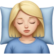 Sleepy girl sticker