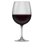 black wine glass sticker