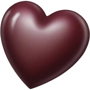 dark red heart sticker