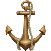 Beautiful anchor sticker