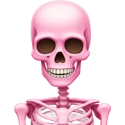 Pink skeleton  sticker