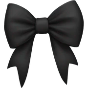 black bow sticker
