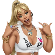 blonde girl with accessories sticker