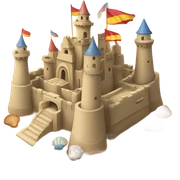 sandcastle sticker