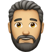 man with beard sticker