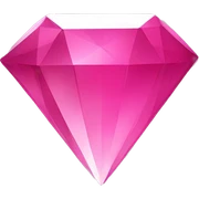 small hot pink diamond shape sticker