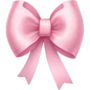 light pink ribbon bow sticker