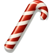 Candy cane sticker