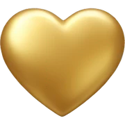 gold heart sticker