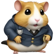 Detective hamster sticker