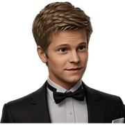 dapper boy in formal wear sticker