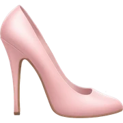 Pair of pastel pink pumps sticker