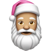 pink santa sticker