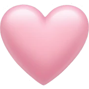 Light pink heart emoji  sticker