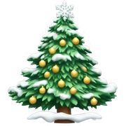 Snowy Christmas Tree sticker