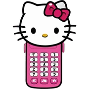 hello kitty flip phone sticker