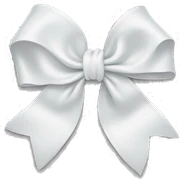 white bow sticker