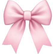 Light pink bow sticker