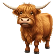 Highland cow  sticker