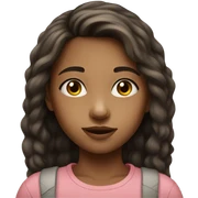 realistic portrait of a girl sticker
