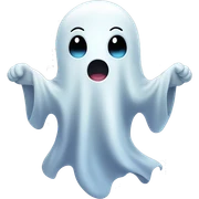 Cute ghost sticker