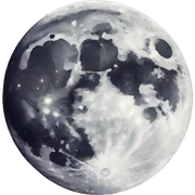 Moon sticker