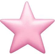 light pink star sticker