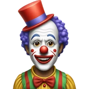 Clown sticker