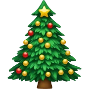 Christmas tree sticker