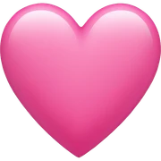 Pink heart sticker