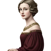 elegant girl in stylish dress sticker