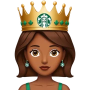 starbucks queen sticker