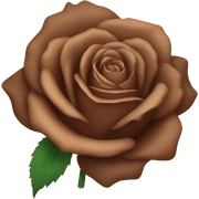 brown rose sticker