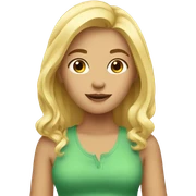 Summer blonde girl sticker